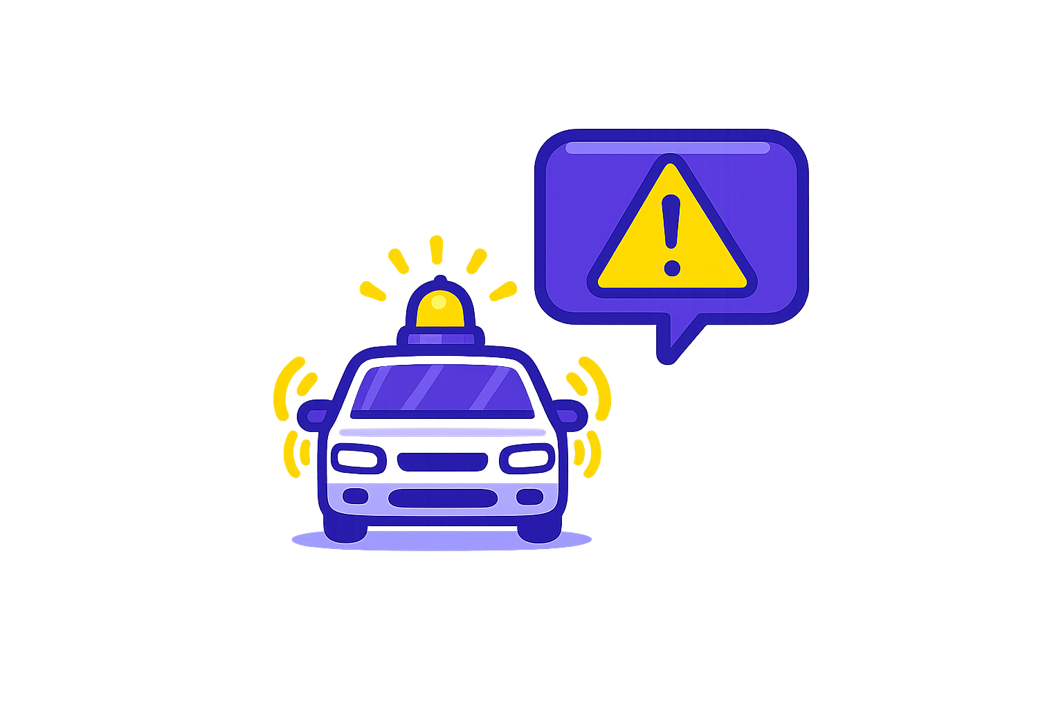 Hazard lights blinking